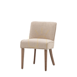 Gallery Direct Tarnby étkezőszékek, taupe, 2 darabos szett, Vintage Oak tölgy lábak, 51 cm ülésmagasság small 3