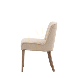 Gallery Direct Tarnby étkezőszékek, taupe, 2 darabos szett, Vintage Oak tölgy lábak, 51 cm ülésmagasság small 4