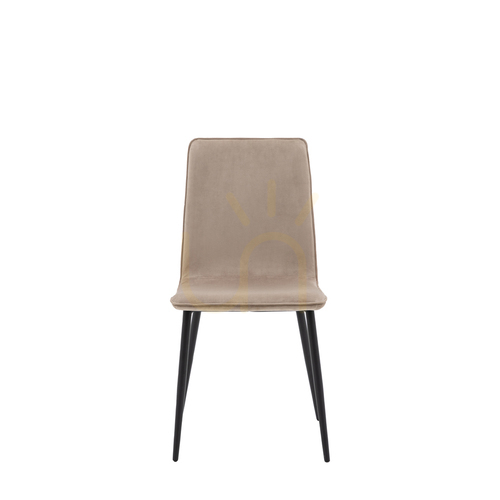 Jelölje be Étkezőszék 2 db Gallery Direct Widdicombe taupe vas lábakkal