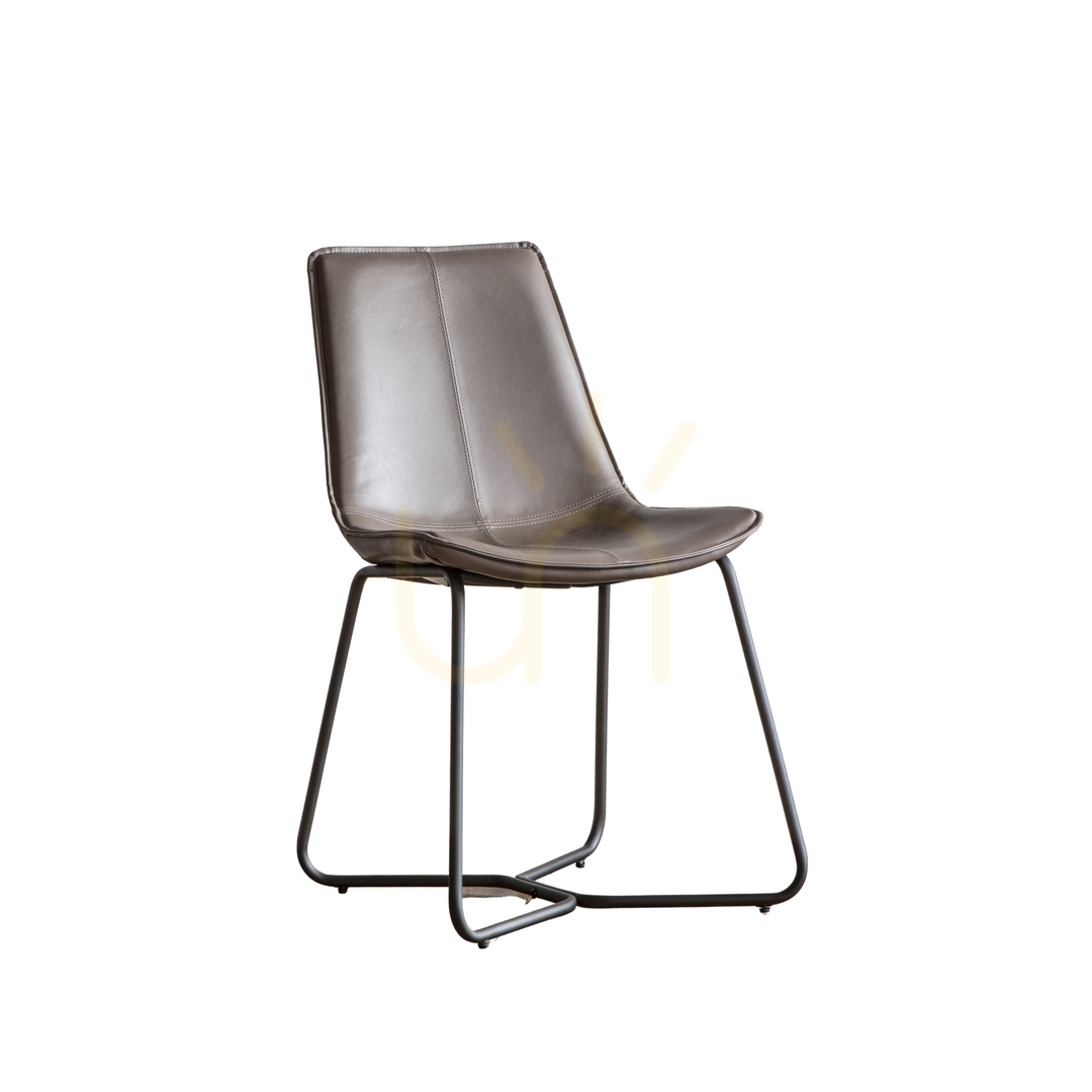 Jelölje be Szék Gallery Direct Hawking Ember PU bőr fém étkezőszék 2 db Szék Gallery Direct Hawking Ember PU bőr fém étkezőszék 2 db