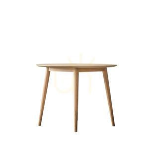 Étkezőasztal Gallery Direct Milano kerek 100 cm természetes tölgy furnér small 3