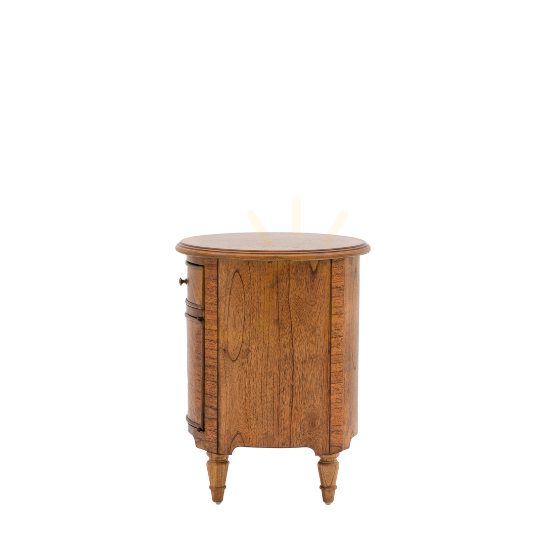 Jelölje be Kerek lerakóasztal Gallery Direct Highgrove Peroba Mindi fa 45x45x59,3 cm Kerek lerakóasztal Gallery Direct Highgrove Peroba Mindi fa 45x45x59,3 cm
