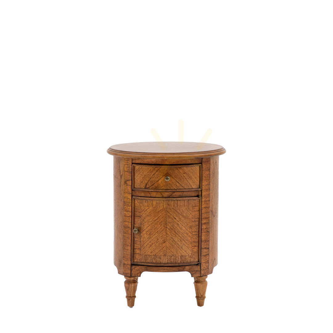 Jelölje be Kerek lerakóasztal Gallery Direct Highgrove Peroba Mindi fa 45x45x59,3 cm Kerek lerakóasztal Gallery Direct Highgrove Peroba Mindi fa 45x45x59,3 cm