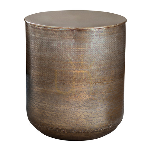 Jelölje be Ashta fém lerakóasztal Gallery Direct antik sárgaréz 45x45x51 cm 5056315930001
