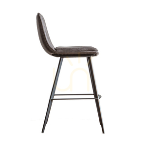 Gallery Direct Palmer szürke műbőr és fém bárszék, 75 cm ülésmagasság, 2 db small 5