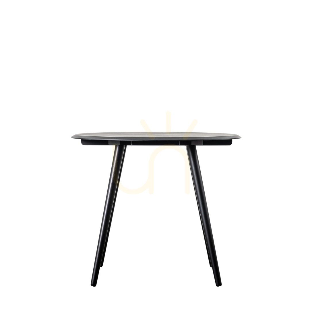 Jelölje be Kerek étkezőasztal Gallery Direct Maddox fekete tölgy furnér 90 cm Kerek étkezőasztal Gallery Direct Maddox fekete tölgy furnér 90 cm