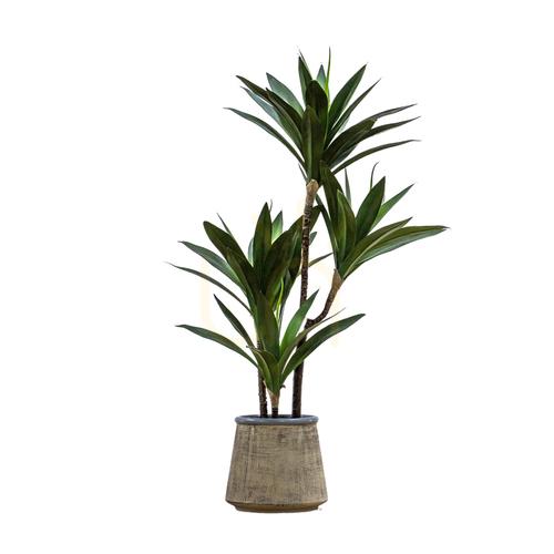 Jelölje be Cserepes yucca műnövény zöld 65 cm kerámia kaspóban Gallery Direct