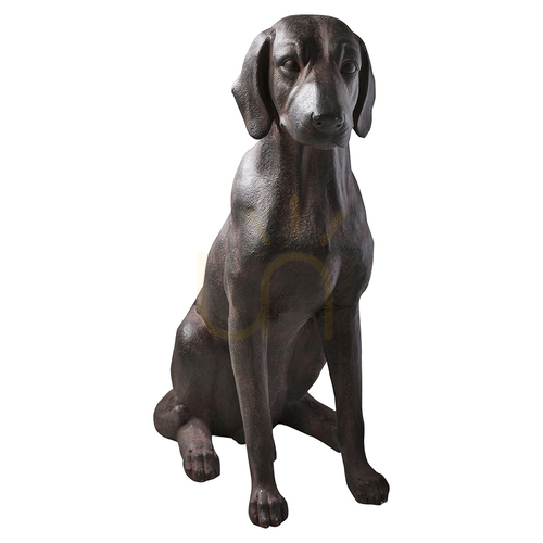 Jelölje be Kutya szobor Gallery Direct Digby öregített bronz gyanta 65x33x73,5 cm