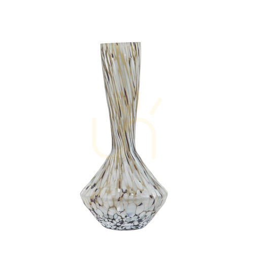 Jelölje be Üvegváza Gallery Direct Aditya pettyes bronz-barna fehér 38 cm