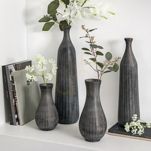 Üvegváza Gallery Direct Enya nagy antik szürke 53 cm small 2