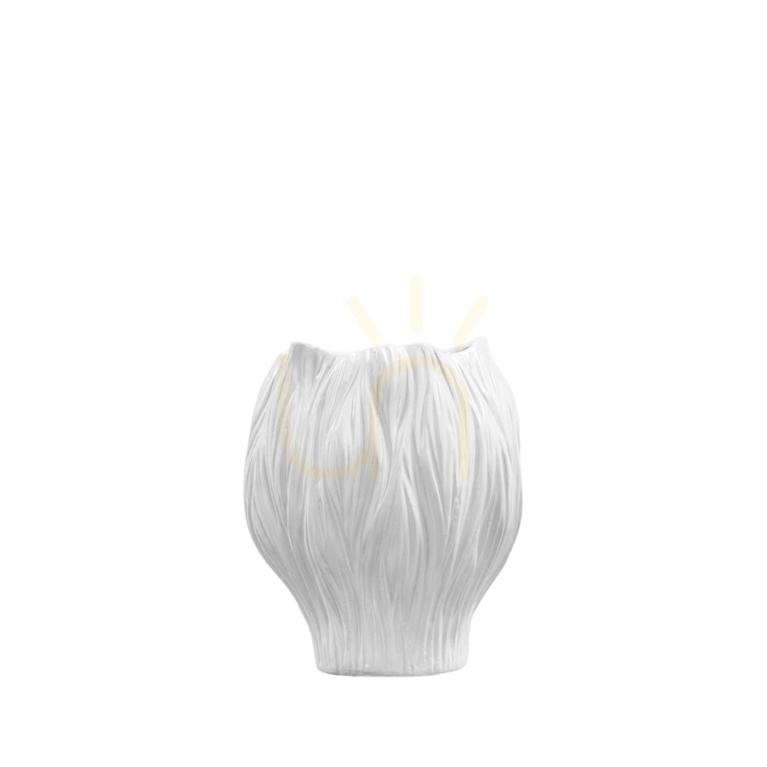 Jelölje be Kerámia váza Gallery Direct Flora fehér 26 cm 5059413677465 Kerámia váza Gallery Direct Flora fehér 26 cm 5059413677465