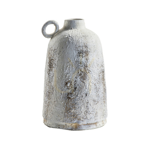 Jelölje be Váza Gallery Direct Mori Bottle Whitestone fehér kőedény 28,5 cm