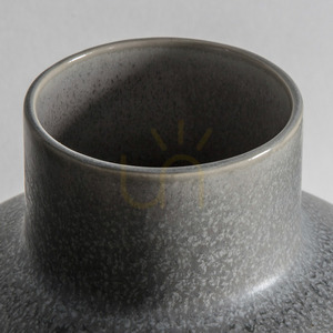 Váza Gallery Direct Oshima szürke kőedény 21x21x28 cm small 2