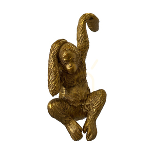 Cserépakasztó Gallery Direct Luis Orangutan arany polirezin 2 db 5059413410987 small 0