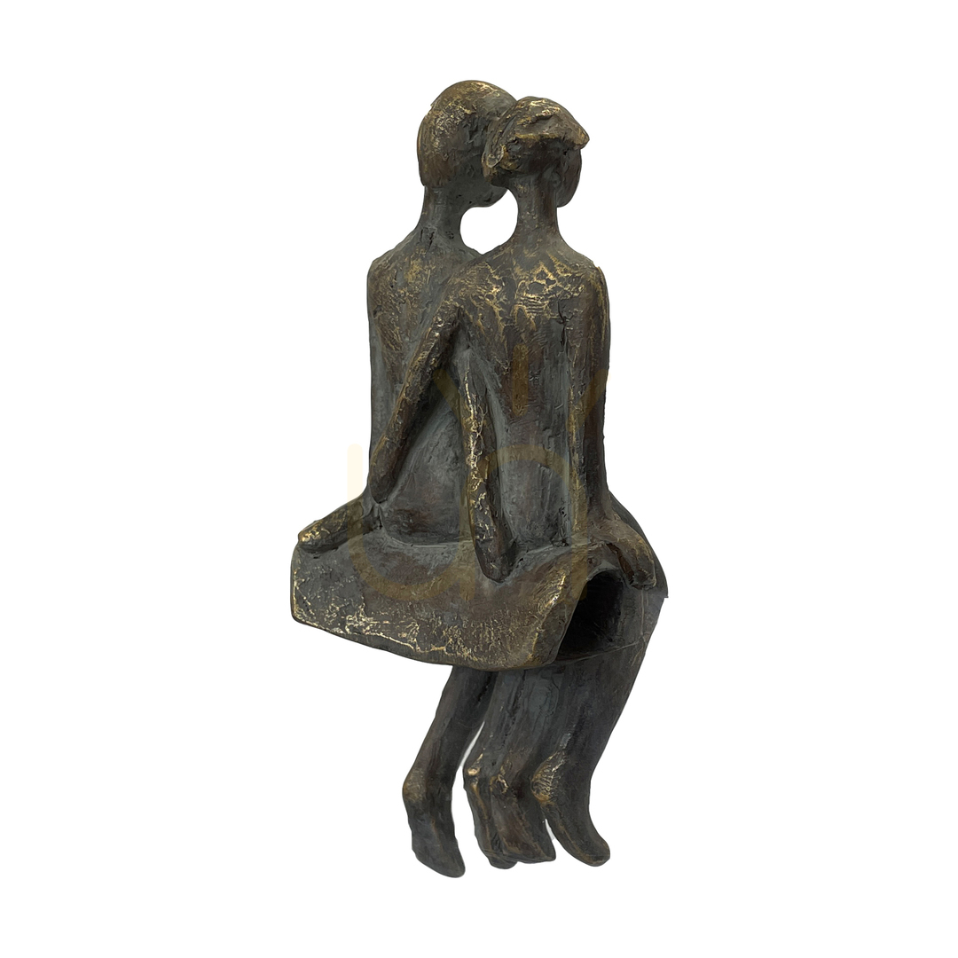 Előnézet Edényakasztó figurák Gallery Direct Togetherness bronz polirezin 2 db 15 cm Edényakasztó figurák Gallery Direct Togetherness bronz polirezin 2 db 15 cm