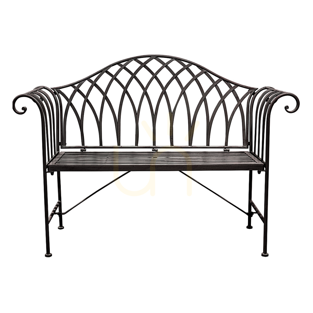 Jelölje be Kültéri fém pad Gallery Direct Duchess Noir fekete 128 cm Kültéri fém pad Gallery Direct Duchess Noir fekete 128 cm