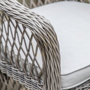 Bisztró kerti bútor szett Gallery Direct Menton Stone PE rattan alumínium kerek asztallal small 3