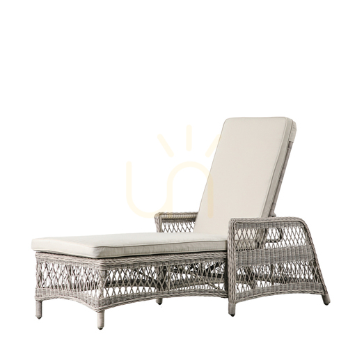 Jelölje be Nyugágy Gallery Direct Menton Country polyrattan alumínium kő színű 5059413684234