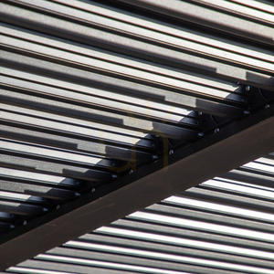 Pergola Gallery Direct Messina fekete alumínium 300x400 cm small 2