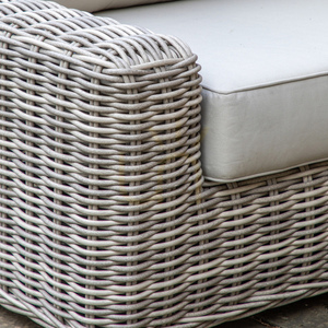 Kerti lounge szett Gallery Direct Ragusa természetes fonott rattan alumínium 4 részes small 2