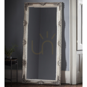 Tükör Gallery Direct Abbey Leaner ezüst barokk fakeretes 165x79,5 cm small 1