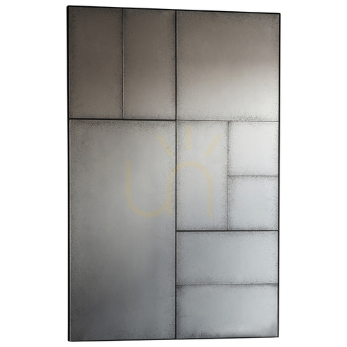 Jelölje be Tükör Gallery Direct Broadheath antik fekete fémkeretes 81x122 cm