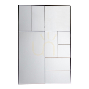 Gallery Direct Broadheath fekete-ezüst falitükör 81 × 122 cm small 0
