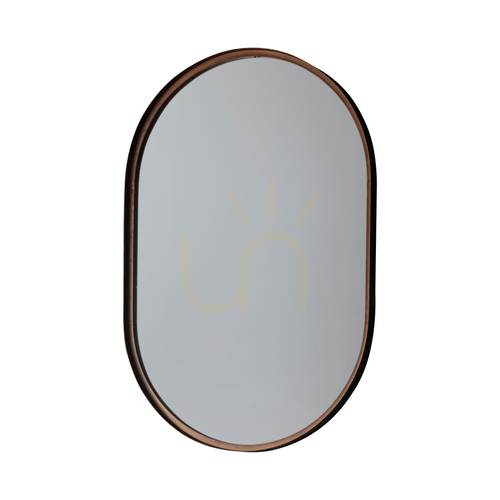 Jelölje be Tükör Gallery Direct Greystoke Elipse bronz fémkerettel 60x90,5 cm