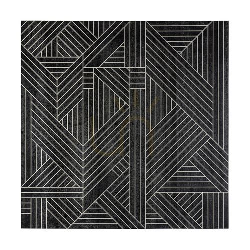 Jelölje be Fali dekoráció Gallery Direct Kakuda fekete MDF 100x100 cm