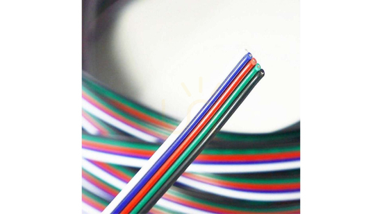 Előnézet Öteres RGBW-kábel LED-szalagokhoz 5 × 0,35 mm² Öteres RGBW-kábel LED-szalagokhoz 5 × 0,35 mm²