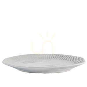 Porcelán tányérkészlet 4 db Gallery Direct organikus forma 28 cm természetes small 0
