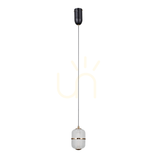 Jelölje be Italux Alani LED fekete függőlámpa PND-34375-1-BK