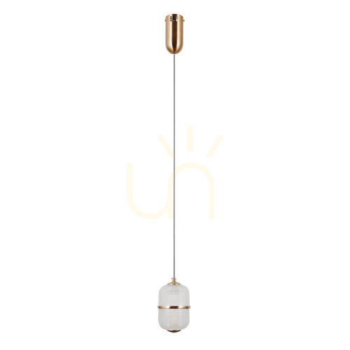 Jelölje be Függőlámpa Italux Alani LED aranysárga üveg PND-34375-1-HBR