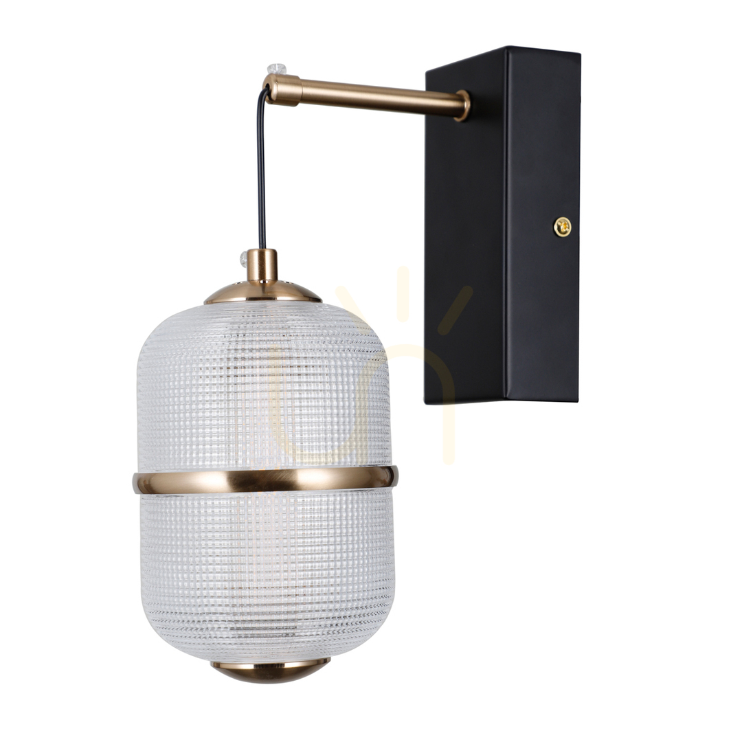 Jelölje be Italux LED fali lámpa fekete üveg IP20 WL-34375-1-BK Italux LED fali lámpa fekete üveg IP20 WL-34375-1-BK