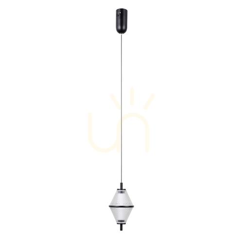 Jelölje be Függőlámpa Italux Fuente LED fekete üveg 5W 3000K PND-34395-1-BK