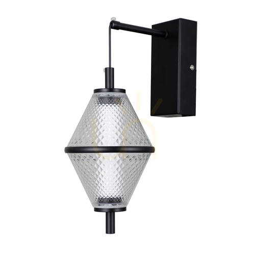 Jelölje be Italux Fuente LED fali lámpa fekete üveg 5W WL-34395-1-BK