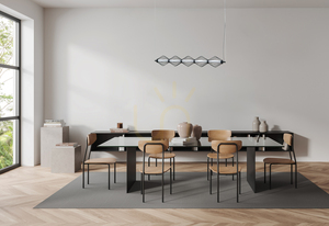Italux Sevil LED függőlámpa, 5 fényponttal, matt fekete, 25 W, PND-34403-5-BK small 1