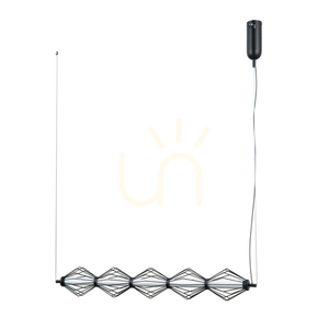 Italux Sevil LED függőlámpa, 5 fényponttal, matt fekete, 25 W, PND-34403-5-BK small 0