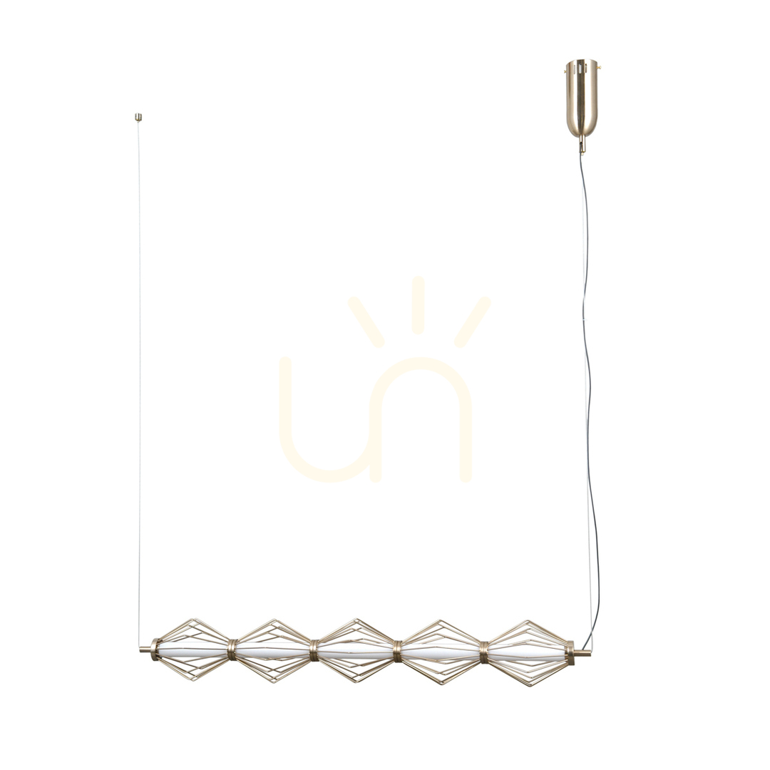 Jelölje be Italux Sevil LED függőlámpa arany 5 pontos PND-34403-5-HBR Italux Sevil LED függőlámpa arany 5 pontos PND-34403-5-HBR