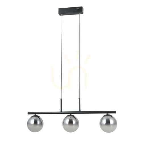 Jelölje be Italux Velada fekete LED 3 pontos függőlámpa PND-34381-3-BK