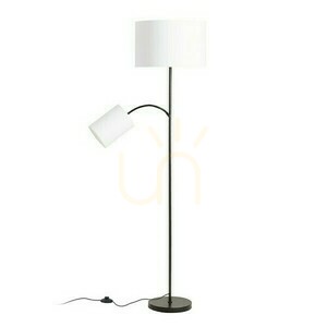 Rendl PAMPA R14498 fekete állólámpa-alap olvasókarral, 2×E27 small 3