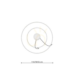 RIO 2 55/78 bézs LED 3000K csillár 55/78 bézs small 8
