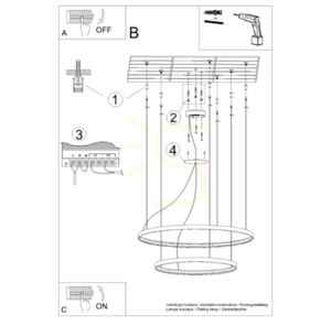 RIO 2 55/78 bézs LED 4000K csillár 55/78 bézs small 9