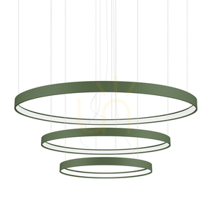 RIO 3 55/78/110 zöld olajzöld LED 3000K csillár small 0