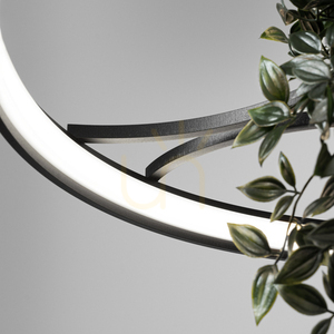 RIO BIO 78 fekete LED 4000K csillár small 5