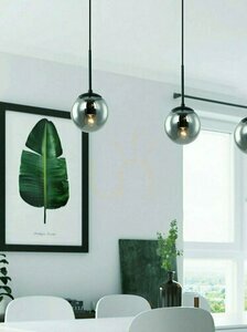 Függőlámpa Bao I fekete füstös üveg fém E27 Open Design Highlights small 1