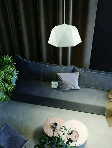 Jelölje be Függőlámpa Iseo fehér homok 400 mm Open Design Highlights E27 IP20