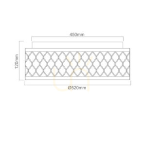 Plafond Cavalli Open Design Highlights fehér krém szatén arany 520 mm E27 IP20 small 2