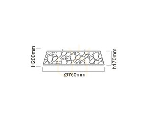 Plafon Forina fehér LED 48W 3000K 3648lm Ø760 mm Open Design Highlights small 3