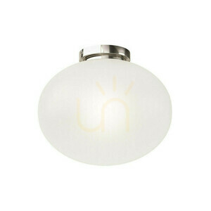 Plafond Palla 30 fehér opál króm fém üveg E27 Open Design Highlights small 0